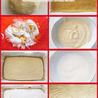 Муку смешать с разрыхлителем, порубить с охлажденным маслом. Яйцо взбить с сахаром и смешав все ингредиенты, замесить тесто. Накрыть пленкой и оставить в  холодильнике на 30 минут.
