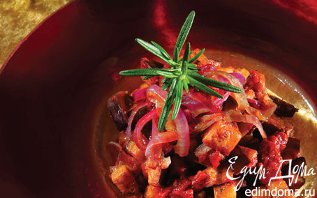 Рецепт Баклажаны с луком в критском соусе