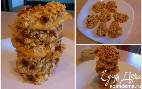 Рецепт Овсяное печенье с изюмом