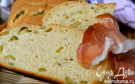 Рецепт Хлеб с оливками (Pane alle olive)
