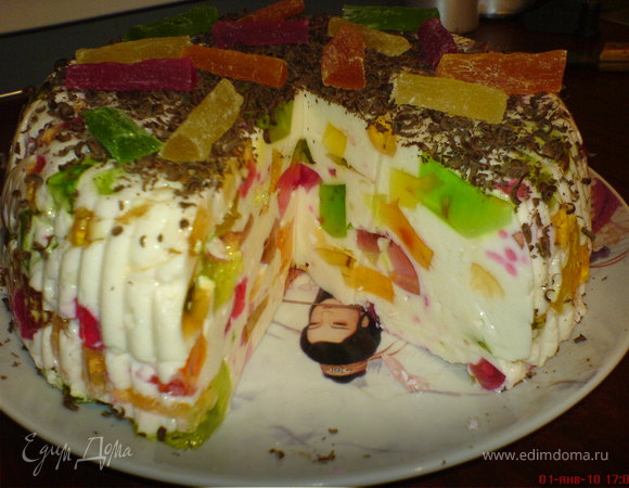 Желейный тортик "Мозайка"