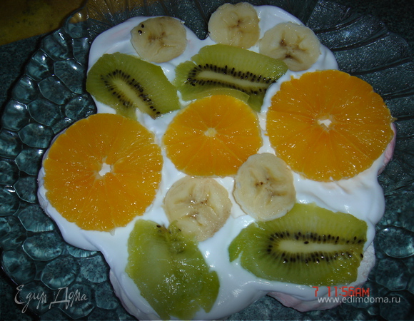 Зефирно-фруктовый торт