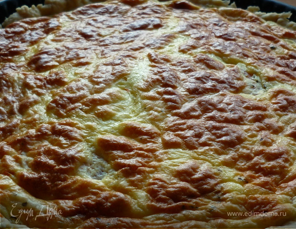 Пирог-суфле с помидорами