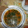 Густой чечевичный суп с овощами и бараниной