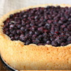 Творожный пирог с ягодами (черника)