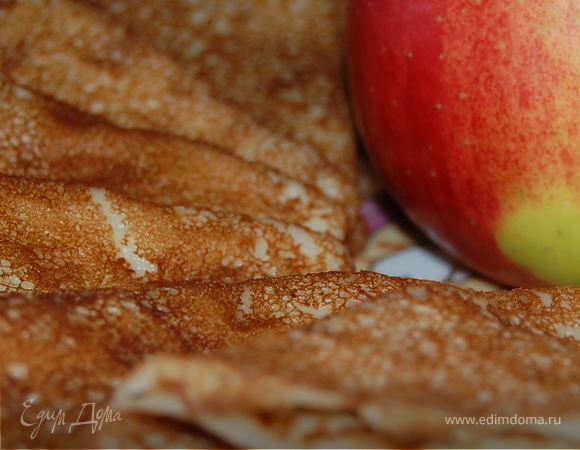Яблочные блины - Пошаговый рецепт с фото | Десерты