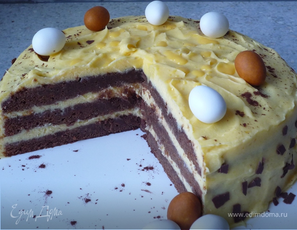 Благородный пасхальный торт для особенных моментов с близкими, или Кремообразный шоколадный торт с яичным ликером