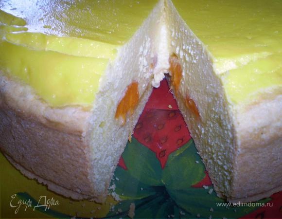 Абрикосовый пирог с нежной творожной начинкой
