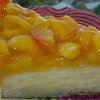 Торт бисквитный с манго и нектаринами
