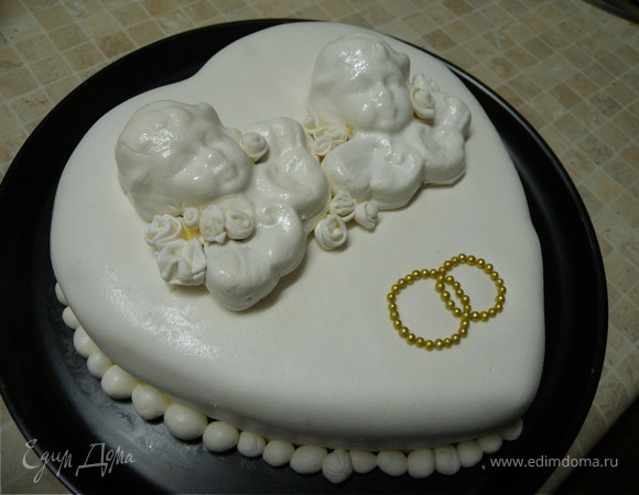 Почти свадебный торт "Совет да любовь"