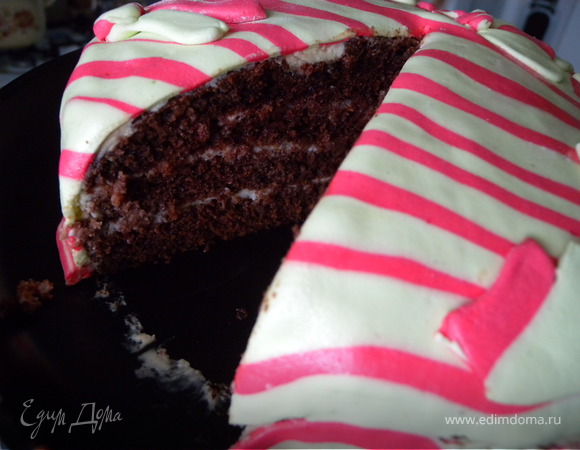 Торт "Розовая зебра"