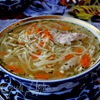 Куриный суп с домашней лапшой (По мотивам узбекской кухни)