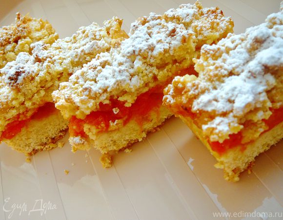 Абрикосовые пироги (Apricot crumb bars)