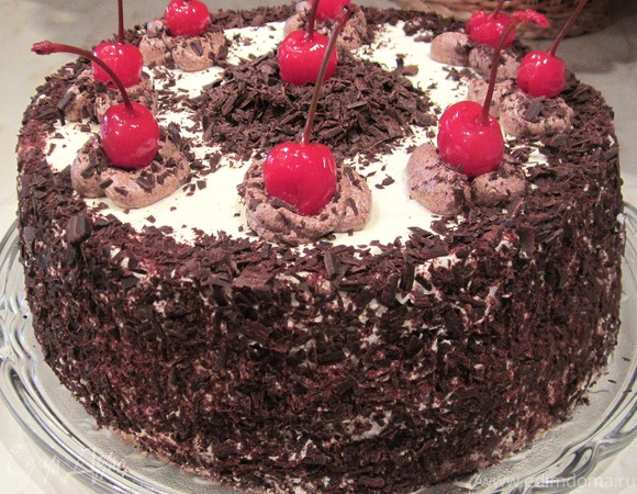 Шварцвальдский вишневый торт Черный лес, пошаговый рецепт с фото от автора Наталья