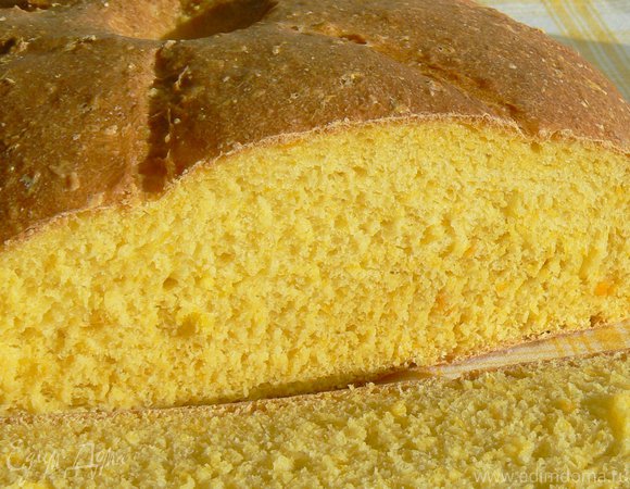 Тыквенный хлеб с кукурузными хлопьями