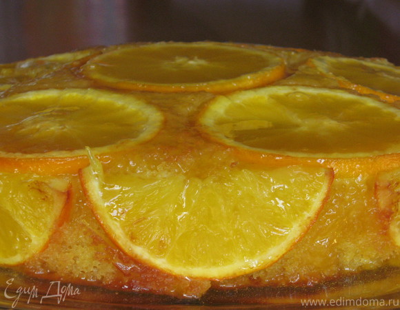 Перевернутый апельсиновый пирог