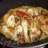 Ароматная курица с горохом нут и бурым рисом