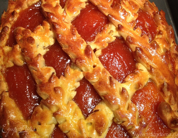 Пирог с яблочным вареньем — рецепт с фото пошагово