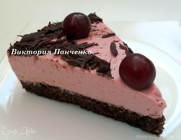 Вишнево-шоколадный торт-мусс