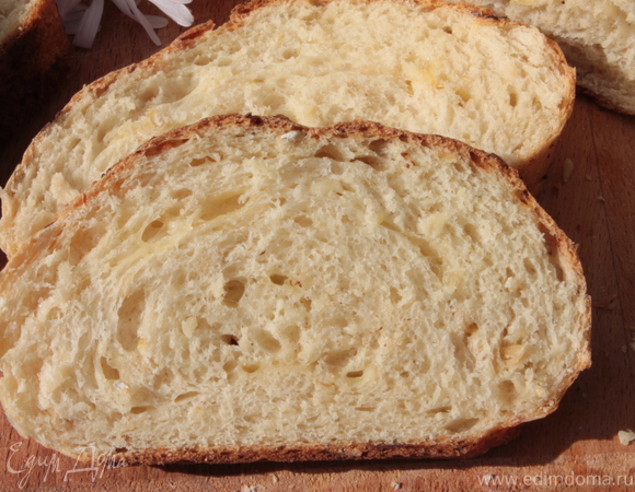 Горчичный хлеб на твороге с сыром
