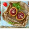 Картофель, фаршированный с сырно-грибным соусом (с сыром Джюгас)