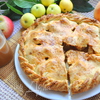 Осенний яблочный пирог с домашней карамелью
