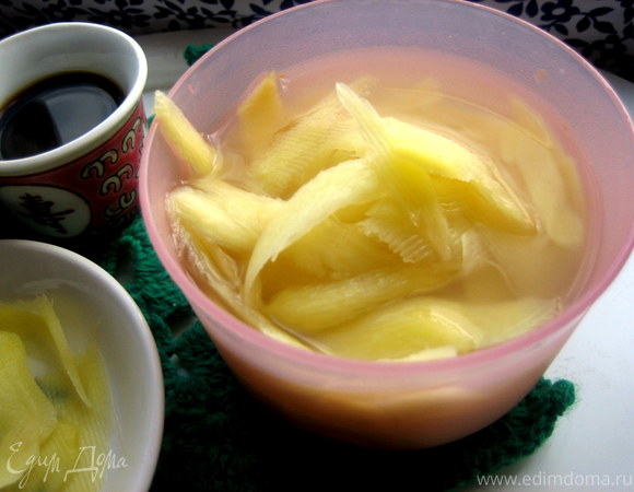 Кисло-сладкий маринованный имбирь (рецепт с фото)