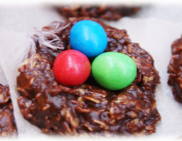 Пасхальное печенье "Шоколадное гнездо"