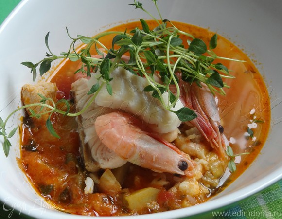 Королевский рыбный суп Буйабес (Bouillabaisse)