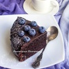 Шоколадный пирог с голубикой