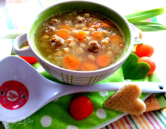 Постный суп с фасолью и овощами, пошаговый рецепт на ккал, фото, ингредиенты - Т