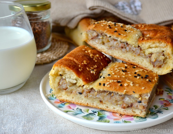 Пирожки с гречкой и мясом – кулинарный рецепт