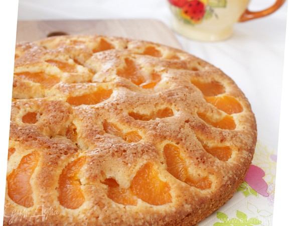 Ароматный пирог с мандаринами