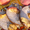 Запеченная телятина с вином и персиками