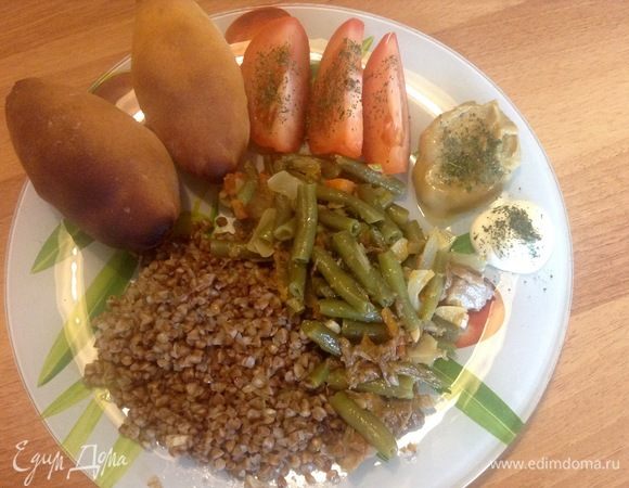 Зеленая фасоль с овощами и мясом «Мя-Фасоль»