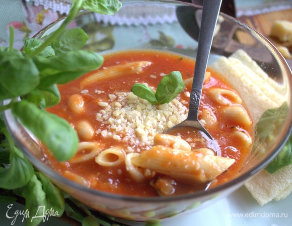 Томатно-фасолевый итальянский суп