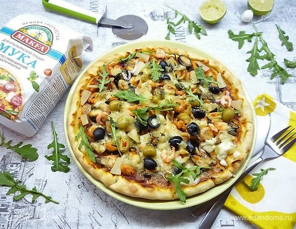 Пицца с креветками и ананасами - пошаговый рецепт приготовления с фото / горыныч45.рф