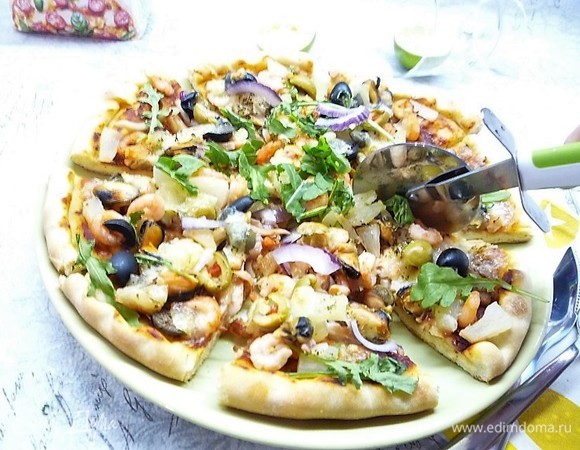 Пицца с морепродуктами по-итальянски — пошаговый рецепт | sunnyhair.ru