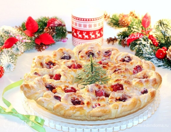 Пирог «Рождественский венок»