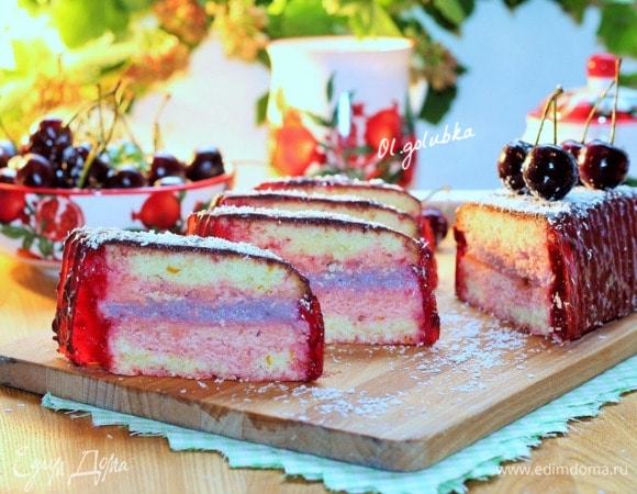 Вафельный торт с желейно-сметанным кремом - простой и вкусный рецепт с пошаговыми фото