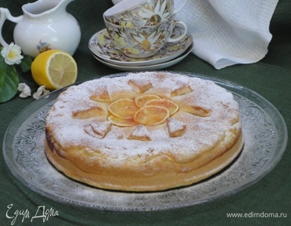 Торт из заварного теста с лимонным курдом