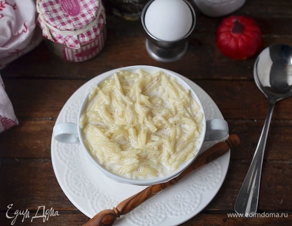Молочный суп с вермишелью рецепт -пошаговый рецепт с фото