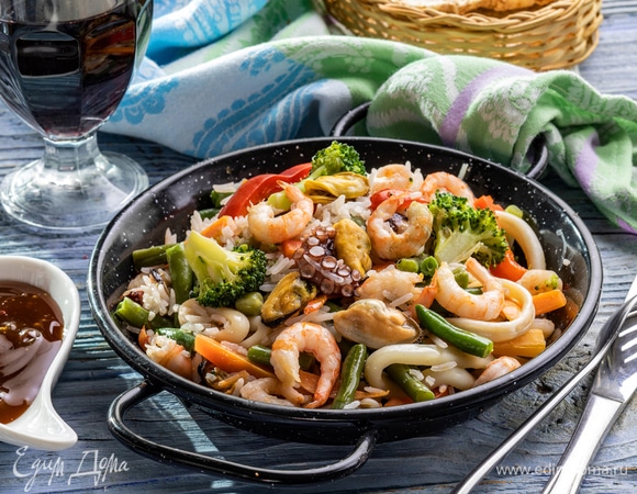 ПП салат с морепродуктами - рецепты с фото