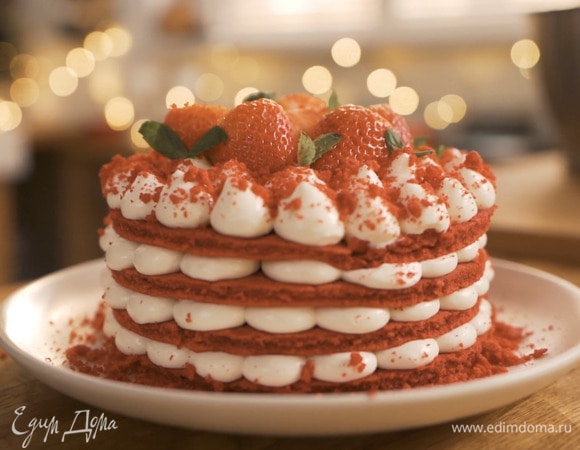 Торт «Красный бархат» – пошаговый рецепт приготовления с фото