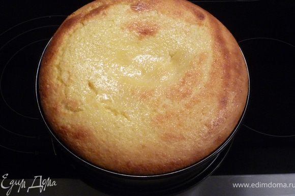 Запекать в течение 75 минут. Через 40 минут пирог лучше накрыть фольгой, чтобы он не потемнел. Еще горячим смазать пирог апельсиновым вареньем.
