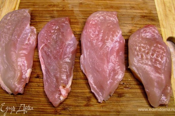Рецепт куриных грудок, фаршированных курятиной и копченым лососем
