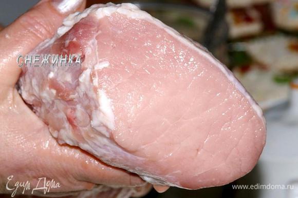 Домашнее вяленое мясо свинины