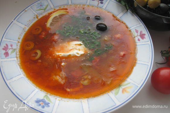 Суп солянка сборная с колбасой рецепт с фото пошагово