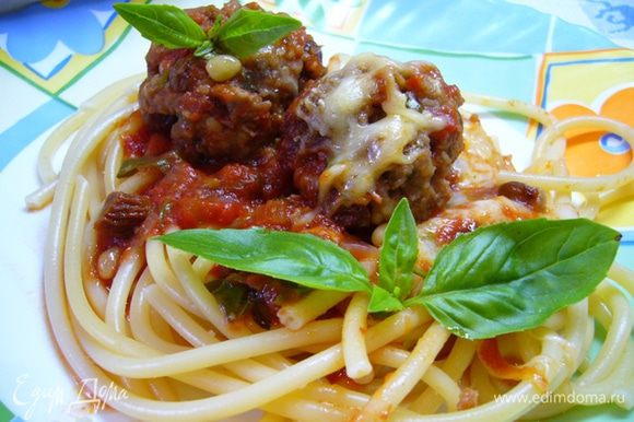 Подавать со спагетти. Приятного аппетита!