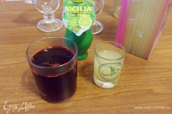 По истечении этого времени добавить сок вишни и сок лайма ТМ SICILIA. Дать закипеть.